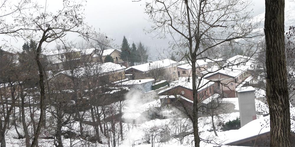 Panorama invernale di Varvilla